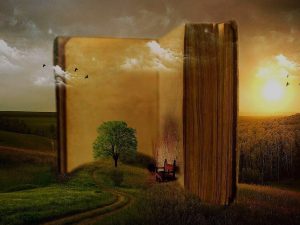 Forrest Flowing Out of Open Book